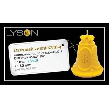 Forma na odlévání Lysoň silikonová forma - zvonek se sněhovou vločkou