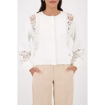 Dámský svetr MONARI CAPE TOWN dámský svetr bílý s přízovým ornamentem