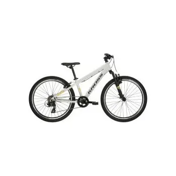 Jízdní kolo Juniorské kolo Kross Dust JR 1.0 24" Gen 006 - šedá/černá/lesk, rámu S(12", 130-150 cm)