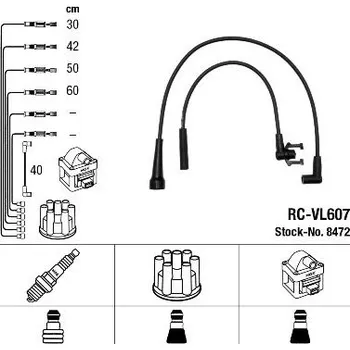 Zapalovací kabel Sada kabelů pro zapalování NGK 8472