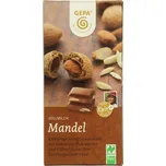 Gepa Bio mléčná čokoláda s celými mandlemi 100 g