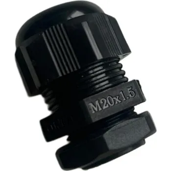 Kabelové oko Kabelová vývodka IP 68 M20 černá s maticí pro vodiče 6-12 mm