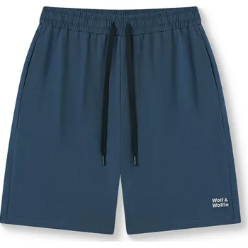 Pánské kraťasy Pánské bavlněné kraťasy - Wolf & Wolfie T2643, petrol Barva: Modrá tmavě, Velikost: M