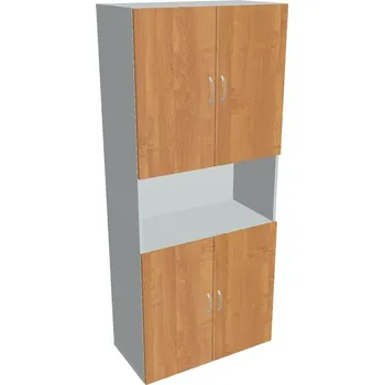 Policová skříň Skříň policová dveřová D 5 80 05 - OLŠE , ŠEDÁ