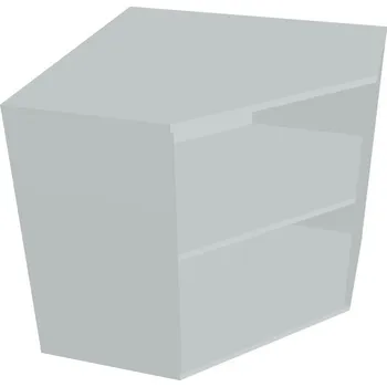 Policová skříň Skříň vnitřní roh DRV 2 - ŠEDÁ