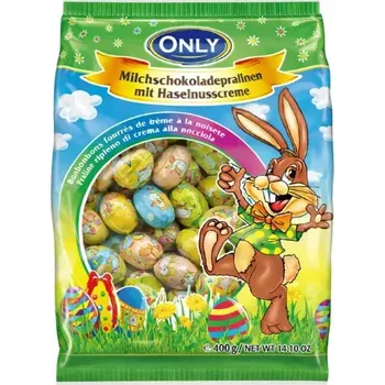Čokoláda Only Velikonoční vajíčka s lískooříškovým krémem 400g