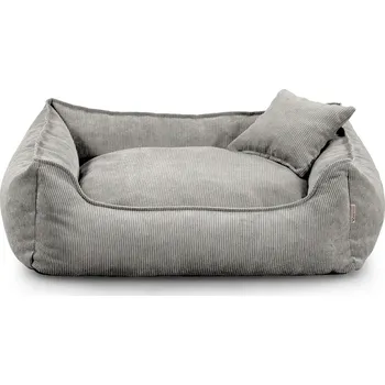 Pelíšek pro psa Vsepropejska Finley manšestr pelech pro psa se zipem Barva: Šedá, Rozměr (cm): 65 x 55