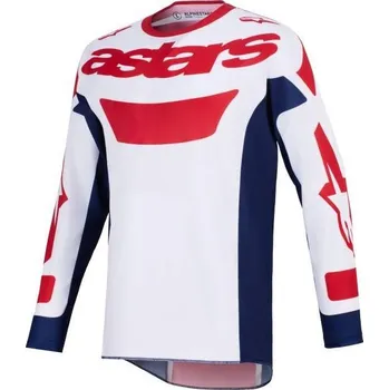 Moto dres Dres RACER RIWAY, ALPINESTARS (bílá/modrá/červená) 2026 M