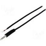 Zástrčka Jack 3,5mm specjalny vidlice s kabelem póly 4 2m