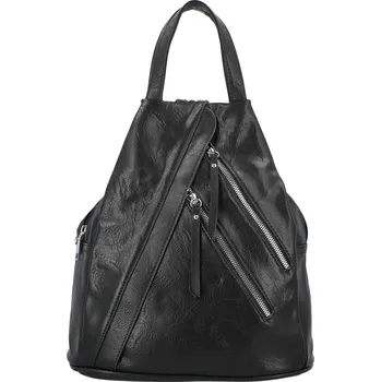 Městský batoh Módní dámský koženkový batoh Amália, černý