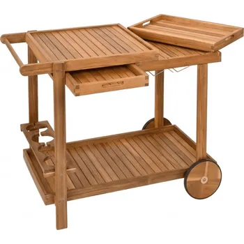 Konferenční stolek Textilomanie GRIL PARTY 100 x 60 x 80 cm akáciové dřevo