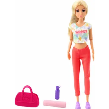 Panenka LEAN Toys 24484 Panenka Anlily Jóga s doplňky - pohyblivé končetiny