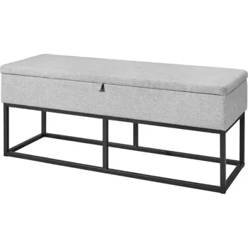 Taburet Textilomanie čalouněný šedý