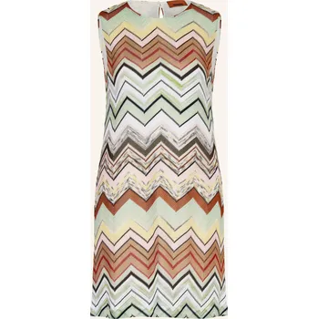 Dámské šaty Missoni Dámské Pletené Šaty, mátová / hnědá / růžová, 40