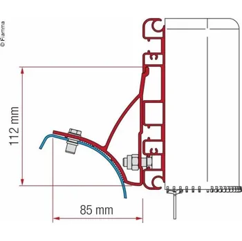 Markýza Fiamma Adaptér Kit Compass - Renault Trafic 2001-2015