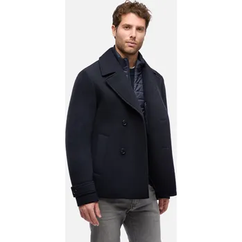 Pánský zimní kabát Tmavě modrý pánský kabát Geox Claudio - Pánské GEOX modrá 3429168