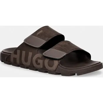 Dámské pantofle Pantofle HUGO Evander 50563303.241 hnědá 88X, EUR 41