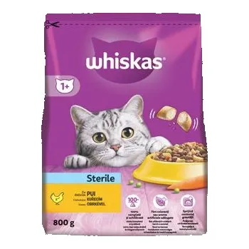 Whiskas Dry Sterile s kuřecím masem 800g