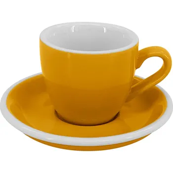 by inspire Presso šálek s podšálkem Roma, 75 ml, žlutý