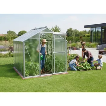 Skleník skleník LIMES Hobby H6/3,5 1,97x3,49 m rozptylové sklo 4 mm