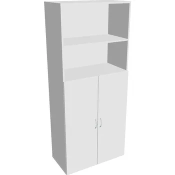 Policová skříň Skříň policová dveřová D 5 80 04 - BÍLÁ , BÍLÁ