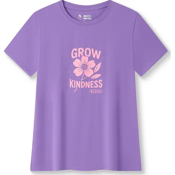 Dívčí tričko Dívčí bavlněné tričko s krátkým rukávem - Wolf & Wolfie S2612A, fialová Barva: Fialová, Velikost: 134