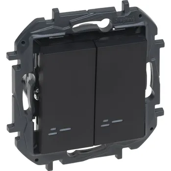 NILOÉ Step vypínač č.5 lustrový podsvětlený barva černá Legrand 863515B