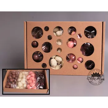 Čokoláda Mlsná krabička M - Sladká tečka Typ výřezu: 1 - květiny