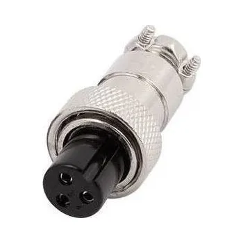 Elektrický konektor LaskaKit_cz Konektor 12mm GX12 - 3p, kabel