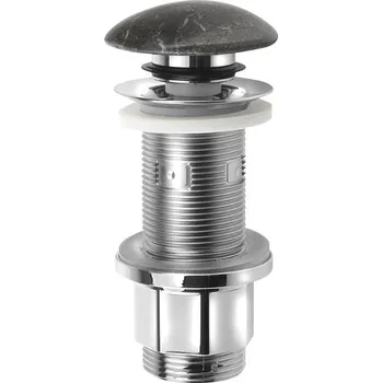 Sifon Sapho BLOK umyvadlová výpust 5/4“, click-clack, zátka matný tmavý kámen - 2401-911