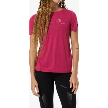 Dámské tričko Super.natural Running Tee - anemone/feather grey