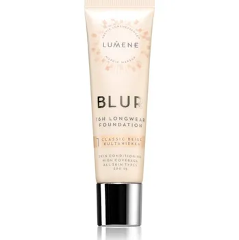 Přípravek na tvář Lumene Blur 16h Longwear dlouhotrvající make-up SPF 15 odstín 1 Classic Beige (Warm) 30 ml