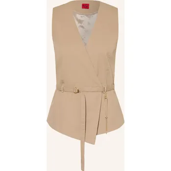 Dámská vesta Hugo Dámské Sako Bez Rukávů Ahella, velbloudí, 40