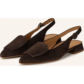 Dámská obuv Paul Green Dámské Sling Baleríny, tmavě hnědá, 35,5