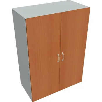 Policová skříň Skříň dveřová D 3 80 01 - TŘEŠEŇ , ŠEDÁ