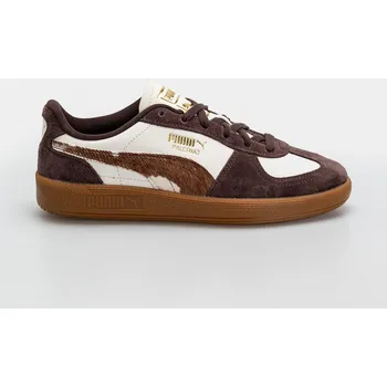 Dámská běžecká obuv Puma Palermo Cow (warm white/chocolate brown/gum) 37, hnědá