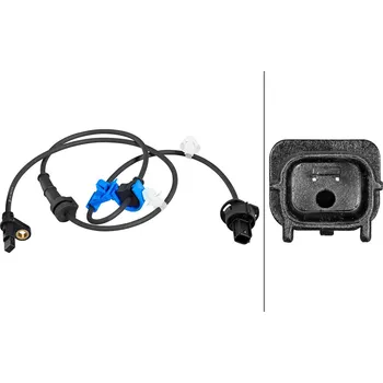 ABS Snímač, počet otáček kol, , HELLA, 6PU 358 218-891