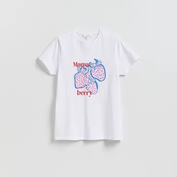 Dámské tričko Reserved - Tričko s potiskem - bílá - 479IY-00P - 479IY-00P-XL