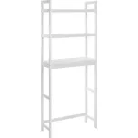 SONGMICS Dřevěná police 26 x 63 cm bílá