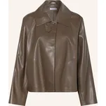 Mrs & Hugs Dámská Bunda V Koženém Vzhledu, tmavě hnědá, 38