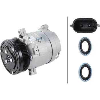 Kompresor klimatizace Kompresor, klimatizace, , HELLA, 8FK 366 201-021