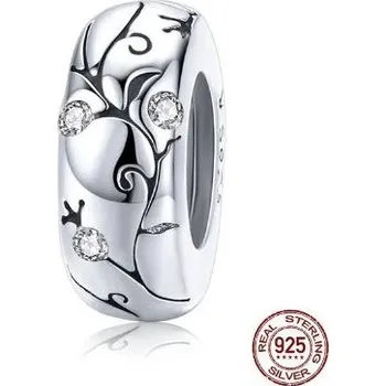 Korálek Prosperk Korálek stříbrný na náramek se zirkony S1431