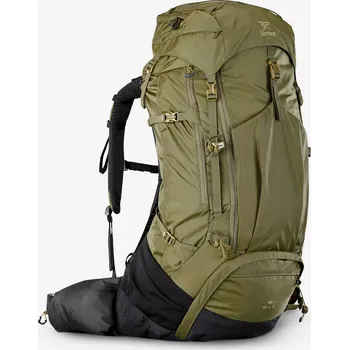 Sportovní taška SIMOND Pánský batoh na treking MT500 Air 60+10L KAŠTANOVÁ|ZELENÁ|ČERNÁ