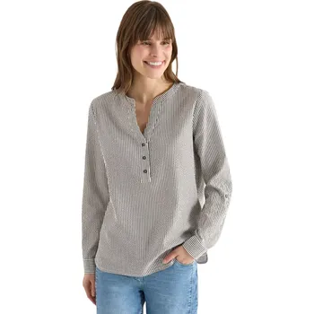 Dámská košile Dámská pruhovaná košile Cecil 346354 macchiato proužek velikost M