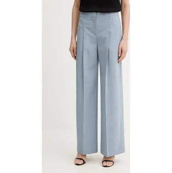 Dámské kalhoty Vlněné kalhoty BOSS Tiana4 50554965 modrá 55X, vel. 38