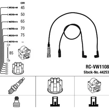 Zapalovací kabel Sada kabelů pro zapalování, 44253