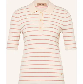 Dámská košile Mos Mosh Dámské Pletené Polo Tričko Mmcaliz, růžová / režná, 36
