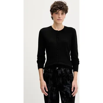 Dámský svetr Kardigan s příměsí vlny Sisley 102HM5237 černá 99A, vel. M