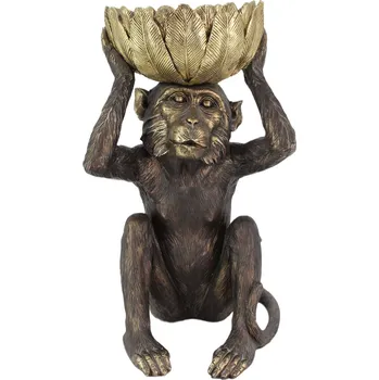 Dekorativní mísa MONKEY 50 CM černá/zlatá