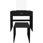 Aga Toaletní stolek s taburetem MRDT13-MB Černý